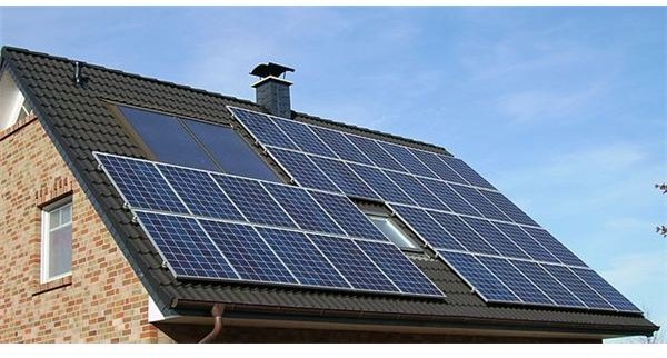 Solar Panels on a Roof