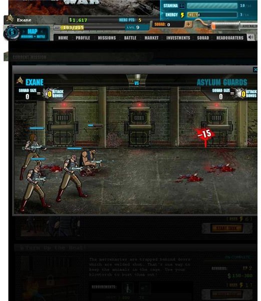 Mercenaries of War Review: Facebook action RPG games