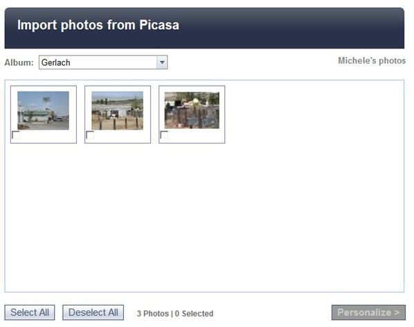 Importing from Picasa