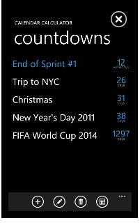 Windows Phone 7 calendar apps 