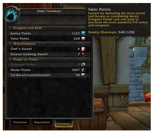 What are Valor Points in WoW?