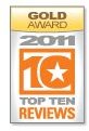 TopTenREVIEWS - Gold Award 2011