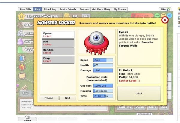 backyard monsters facebook cheat engine