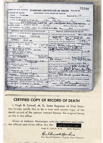 Certified Death Certificate