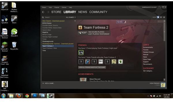 Steam Menu