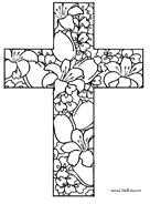 Cross Coloring Page