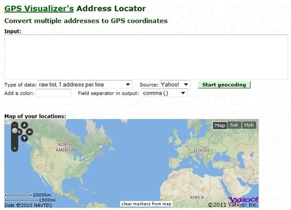 How to Convert an Address to GPS Coordinates