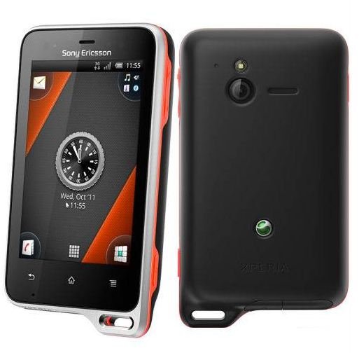 Sony Ericsson Xperia Active front and back