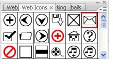 Adobe Illustrator CS3 Icons - blue and black mail icon - mail symbol