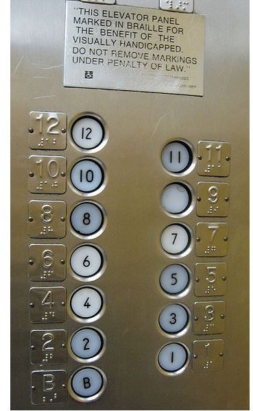 349px-Elevator panel with Braille