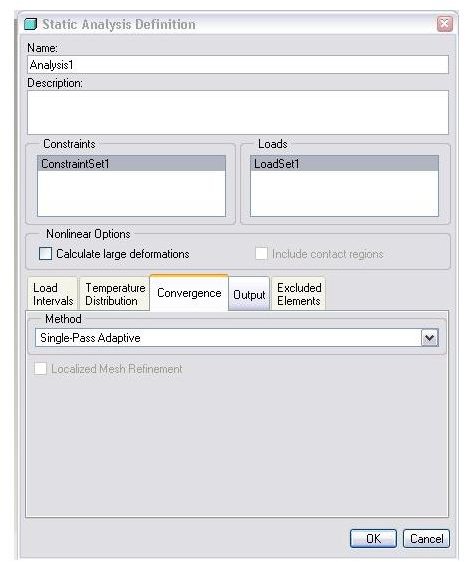 analysis defination dialogue box