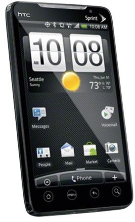 HTC Evo 4G slant view