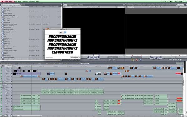 final cut pro needs to download the font