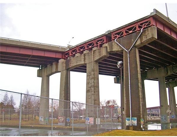 ponte de viga de ferro