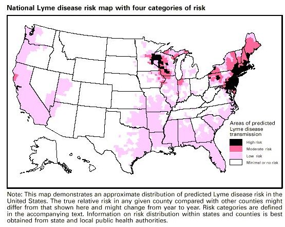 U.S. Lyme Disease Risk Map 