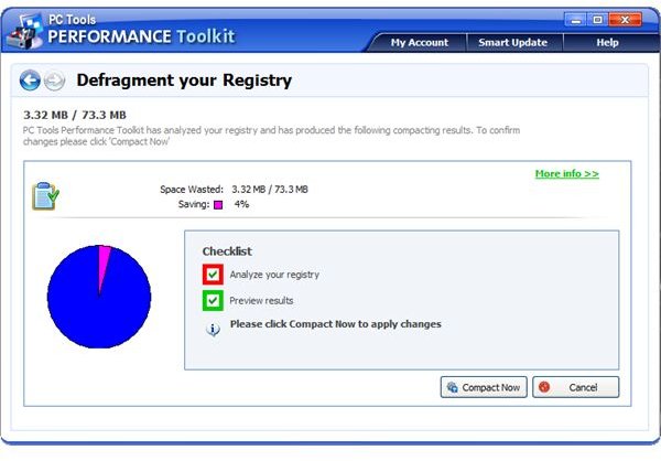 Defragging the Registry