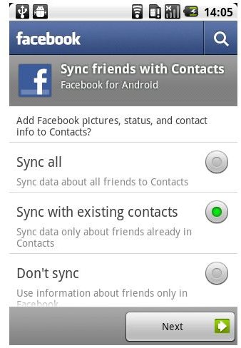 Sync with Contacts in Your Android Contact List