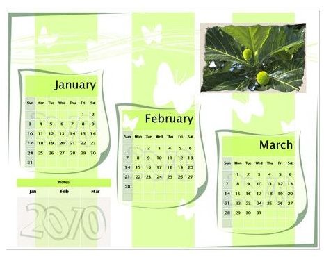 microsoft word 2010 calendar template