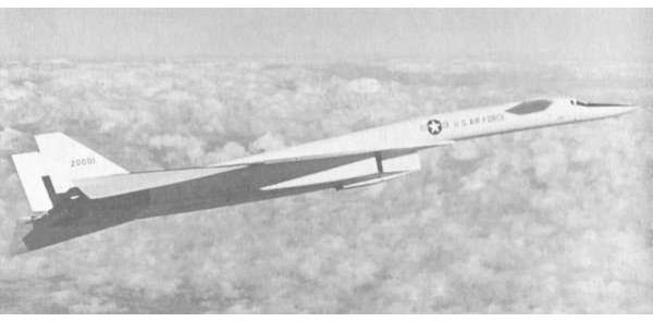 A prototype XB-70 in flight