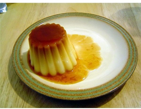 Caramel creme flan.