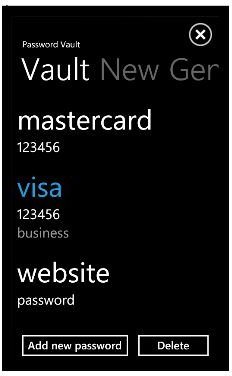 Windows Phone 7 Password Managers