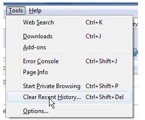 Firefox - Clear Recent History