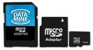 DataMINE 4 Gigabyte MicroSD Memory Card