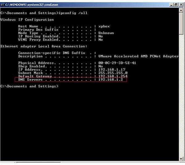 How do I Find my DNS Server in Command Prompt? What is My DNS Server Number?