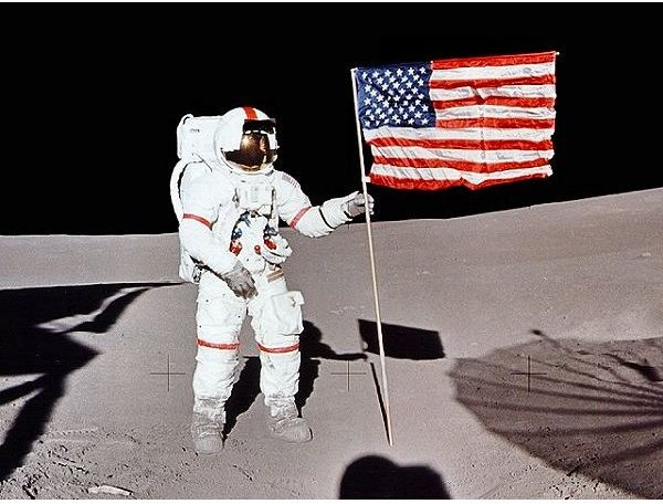 Alan Shepard on Moon
