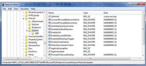 Figure 3 - Registry Editor