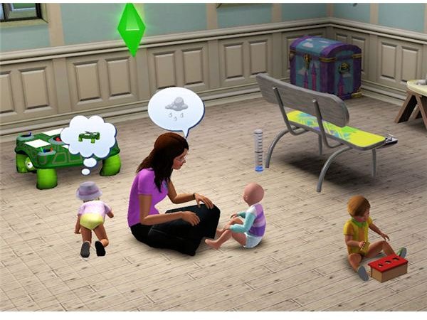 The Sims 3 teaching toddler to talk