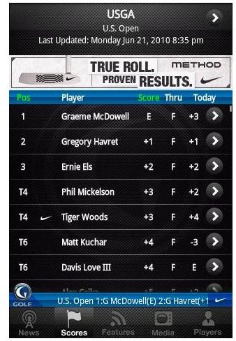 Golf Channel-Android Golf Application-pic