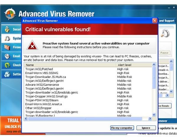 Advance Virus Removal Tool - How to Remove Advance Virus Remover Fake AV Malware