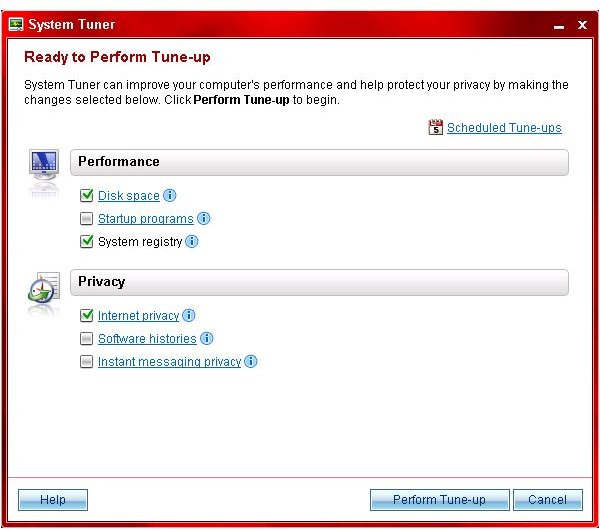 Figure 5 - Trend Micro Internet Security Pro 2010 - System Tuner
