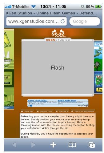 ipad safari flash player