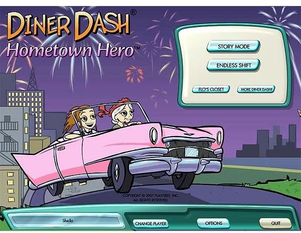 Game Hints and Strategy Tips for Diner Dash Hometown Hero - Information on How to Play, Earn High Scores and Bonuses, and Keeping Customers Happy