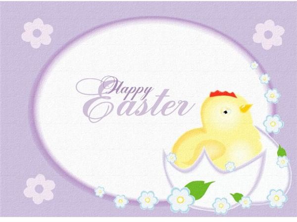 Easter Chick & Egg Wallpaper