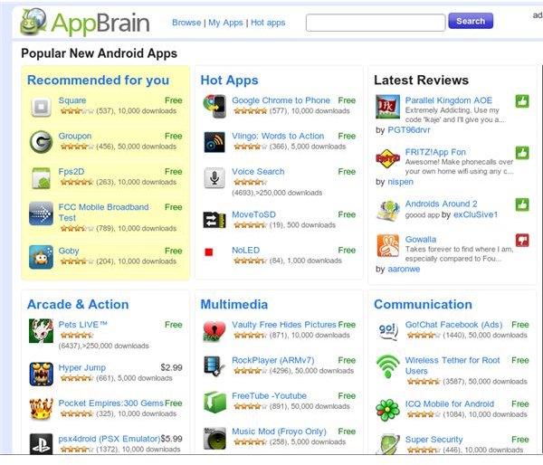 AppBrain Website