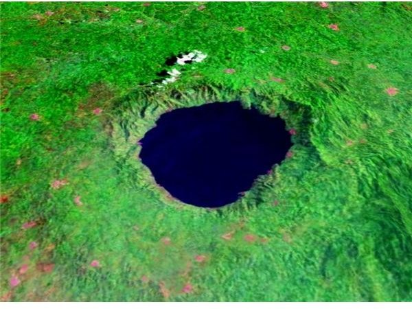 Lake Bosumtwi in Ghana - Natural Lake Caused by an Asteroid Impact