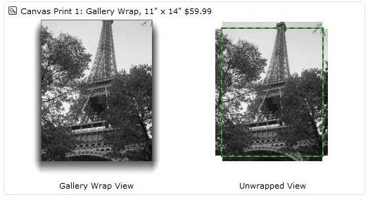 Gallery Wrap view