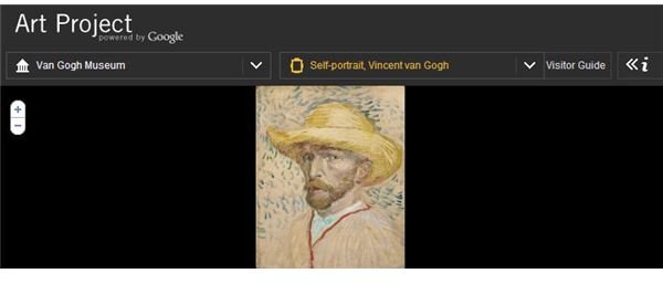 Screenshot Self Potrait Van Gogh