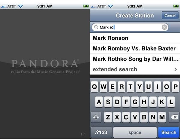 pandora iphone app