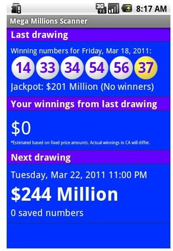 MegaMillions Scanner