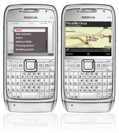 Ovi Maps on Nokia E71