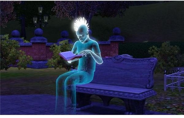 Sims 3 Death and Ghosts Guide Blue Ghost