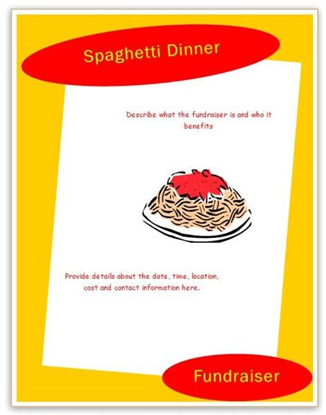 Spaghetti Dinner Flyer
