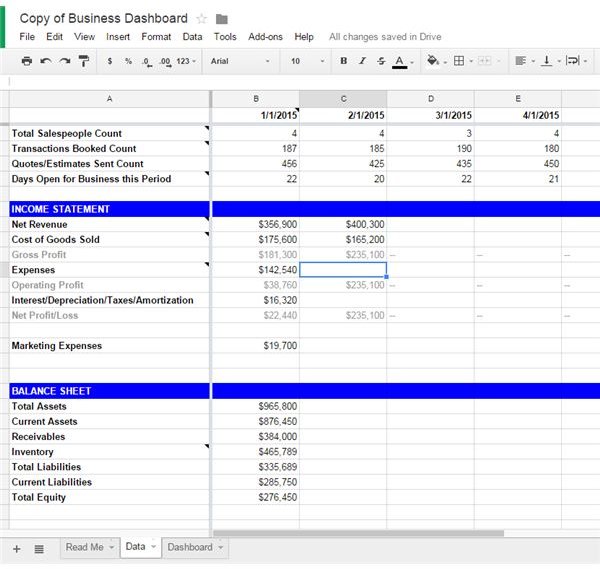 Business Dashboard