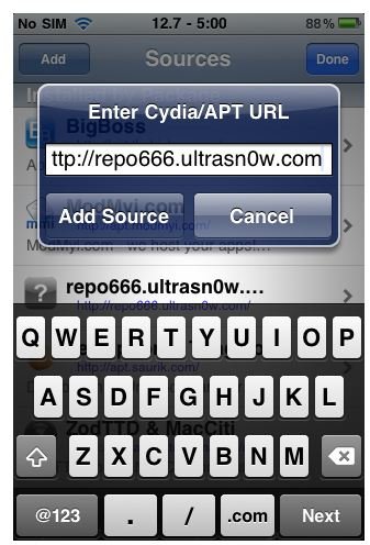 ultrasn0w cydia repository repo