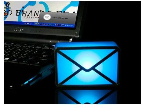 E-Mail notification USB lamp
