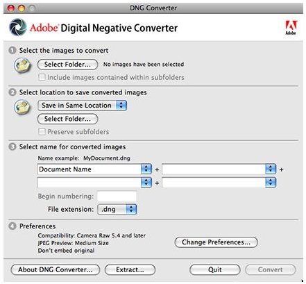 adobe dng converter for photoshop cs3